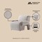 Manhattan Comfort 2-Piece Verandah 90.6 in. Sofa and Accent Chair in Beige 2-LSAC1769-BE - alternate 2
